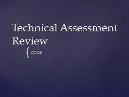Technical Assessment Review