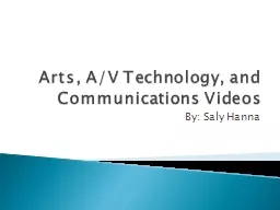 Arts, A/V Technology, and Communications Videos