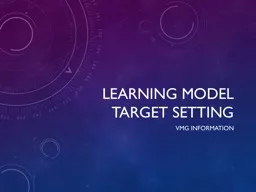 Learning Model Target Setting