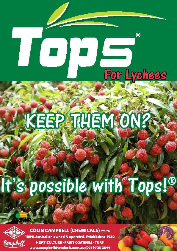 tops is a registered trademark of and product made by