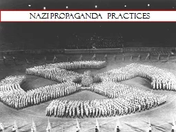 Nazi Propaganda Practices