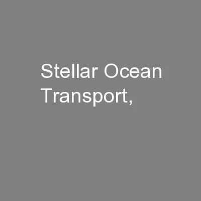 Stellar Ocean Transport,