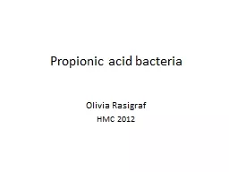 Propionic acid bacteria