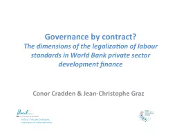 Governance by contract