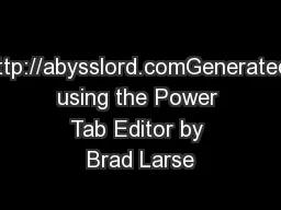 http://abysslord.comGenerated using the Power Tab Editor by Brad Larse