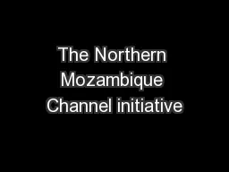 The Northern Mozambique Channel initiative
