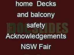 Deck and balcony safety A practical maintenance and safety guide for your home  Decks