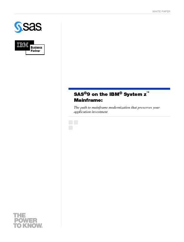 SAS9 ON T+E ,BM SYSTEM™ zMA,NFRAME   Performance 