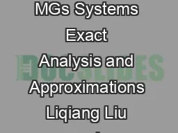 Balking and Reneging in MGs Systems Exact Analysis and Approximations Liqiang Liu and