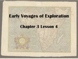 Early Voyages of Exploration