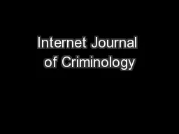 Internet Journal of Criminology