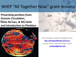 NHEP “All Together Now” grant lessons