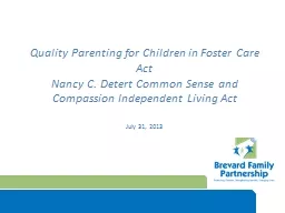 Quality Parenting for Children in Foster Care Act