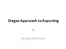 Stages Approach to Exporting