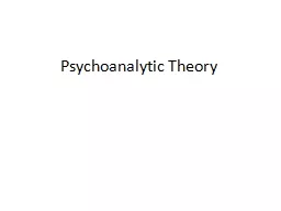 Psychoanalytic Theory