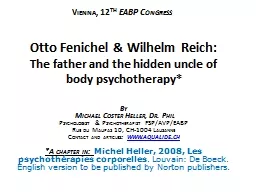 Otto Fenichel & Wilhelm Reich: