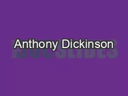 Anthony Dickinson