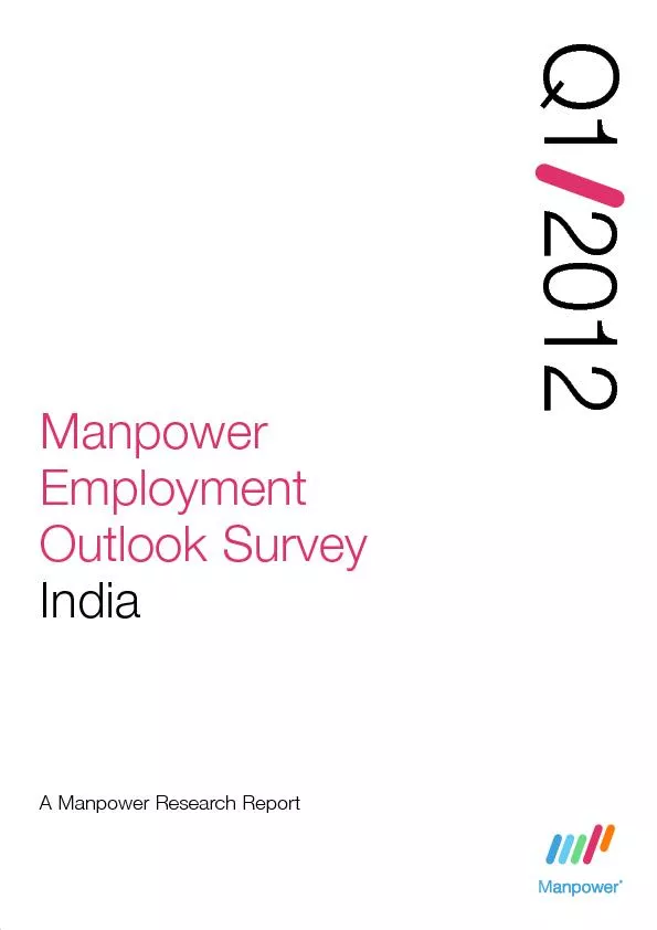 ManpowerEmploymentOutlook SurveyIndia