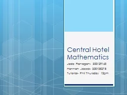 Central Hotel Mathematics