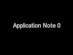 Application Note 0