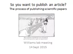 So you want to publish an article?
