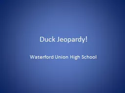 Duck Jeopardy