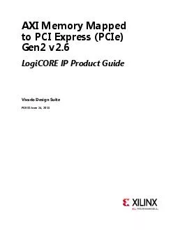 AXI Memory Mapped to PCI Express (PCIe) Gen2 v2.6LogiCORE IP Product G