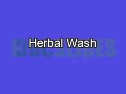 Herbal Wash