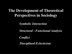 The Development of Theoretical