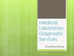 Medical Laboratory Diagnostic Services