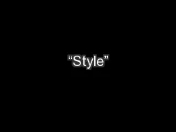 “Style”