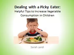 Dealing with a Picky Eater: