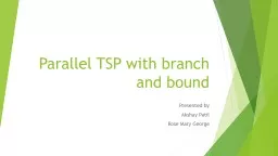 Parallel TSP with branch and bound