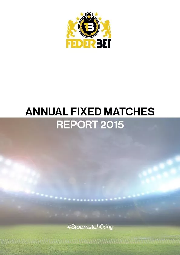 ANNUAL FIXED MATCHES