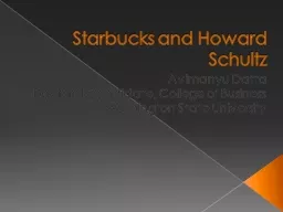 Starbucks and Howard Schultz