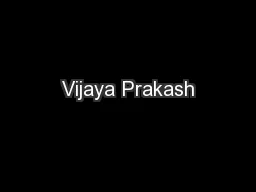 Vijaya Prakash