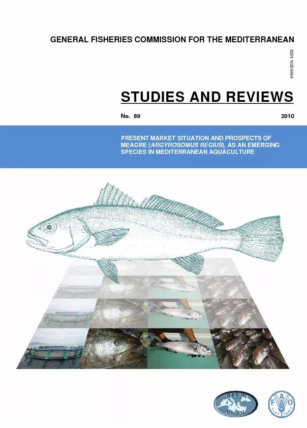 GENERAL FISHERIES COMMISSION FOR THE MEDITERRANEANSTUDIES AND REVIEWS