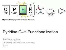Pyridine C–H Functionalization