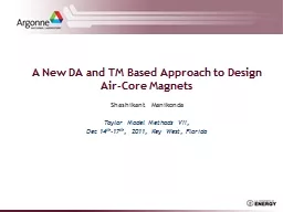 A New DA and TM Based Approach to Design Air-Core