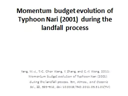 Momentum budget evolution of Typhoon