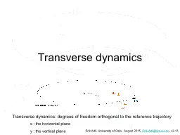 Transverse dynamics