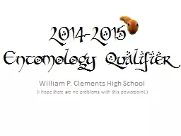 2014-2015 Entomology Qualifier