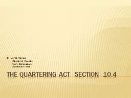 The Quartering Act