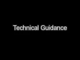Technical Guidance