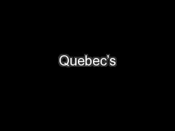 Quebec’s