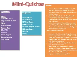 Mini-Quiches