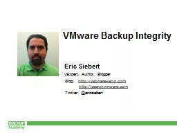 VMware Backup Integrity