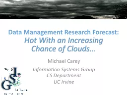Data Management Research Forecast: