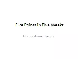 Five Points in Five Weeks