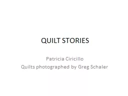 QUILT STORIES